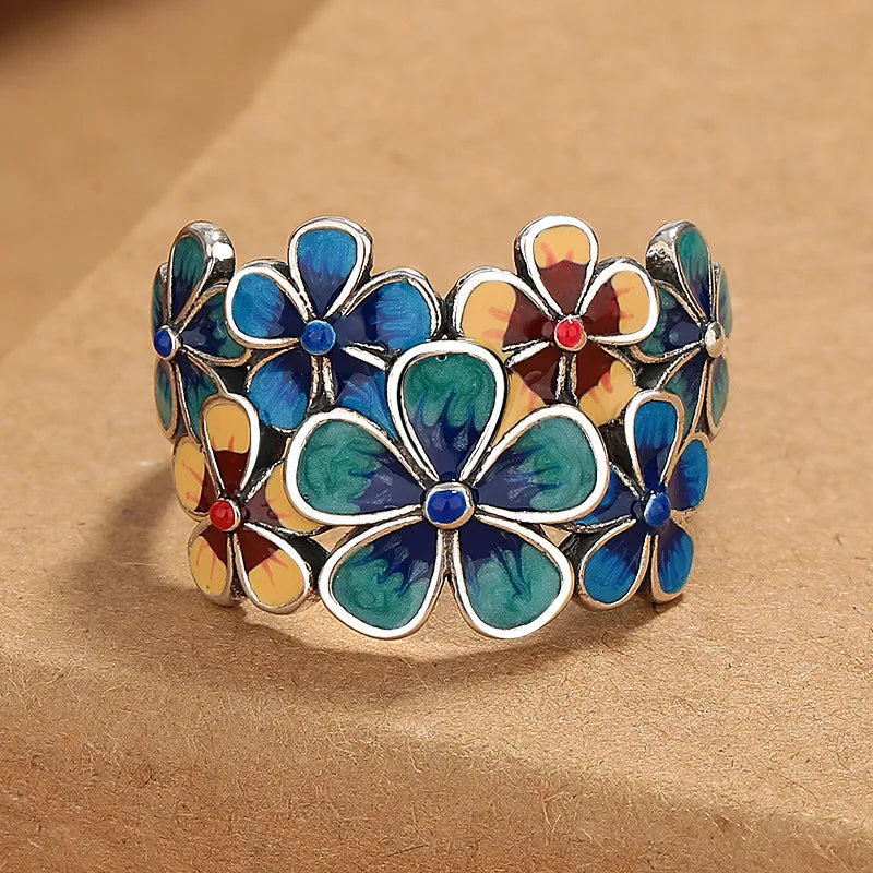 Anillo de Flores de Colores