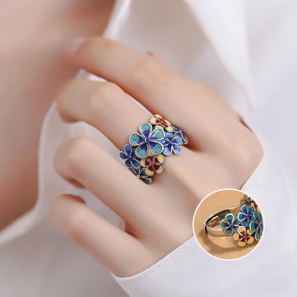 Anillo de Flores de Colores