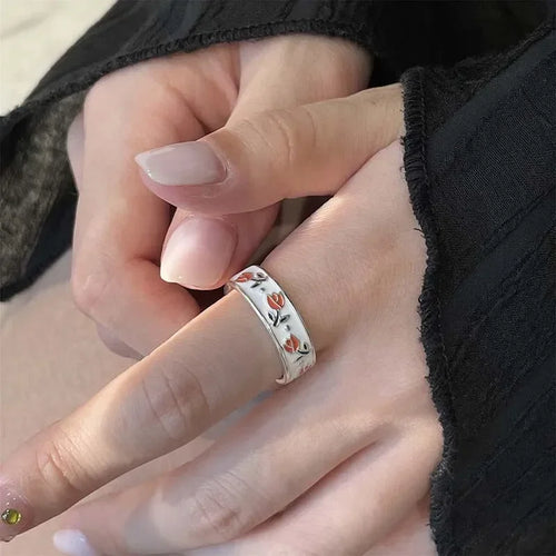 Anillo de Flores de Tulipán