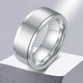 Anillo de Hombre Anti-Estrés Giratorio plata