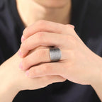 Anillo de Hombre Cubo de Metatrón plata
