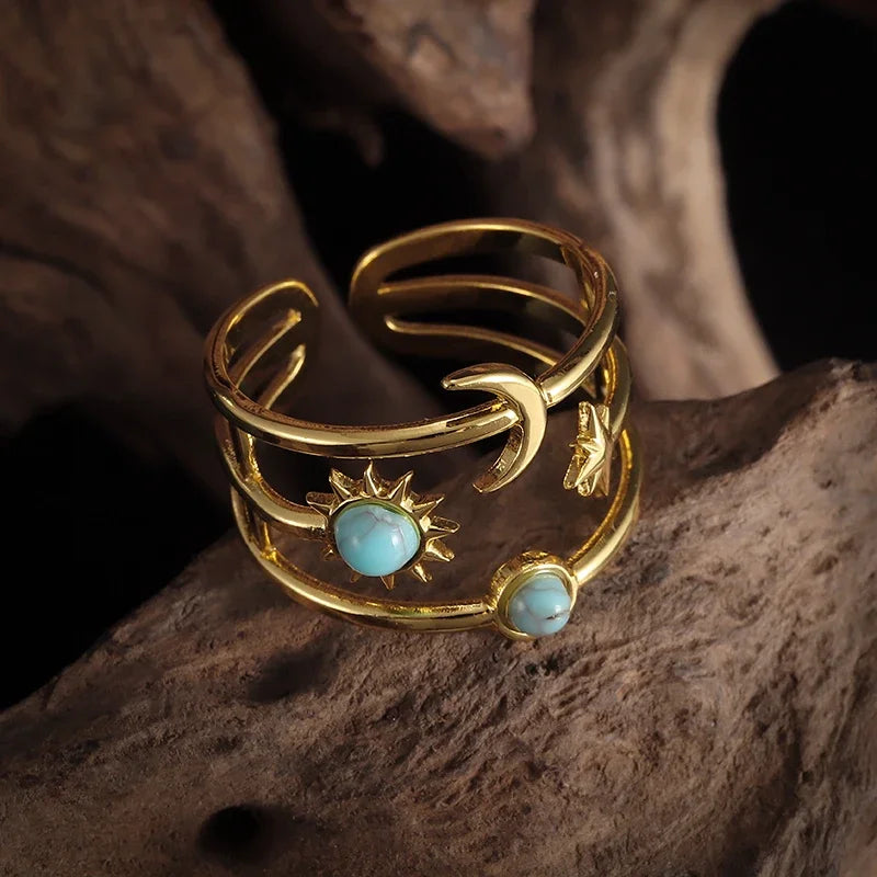 Anillo Luna y Estrella