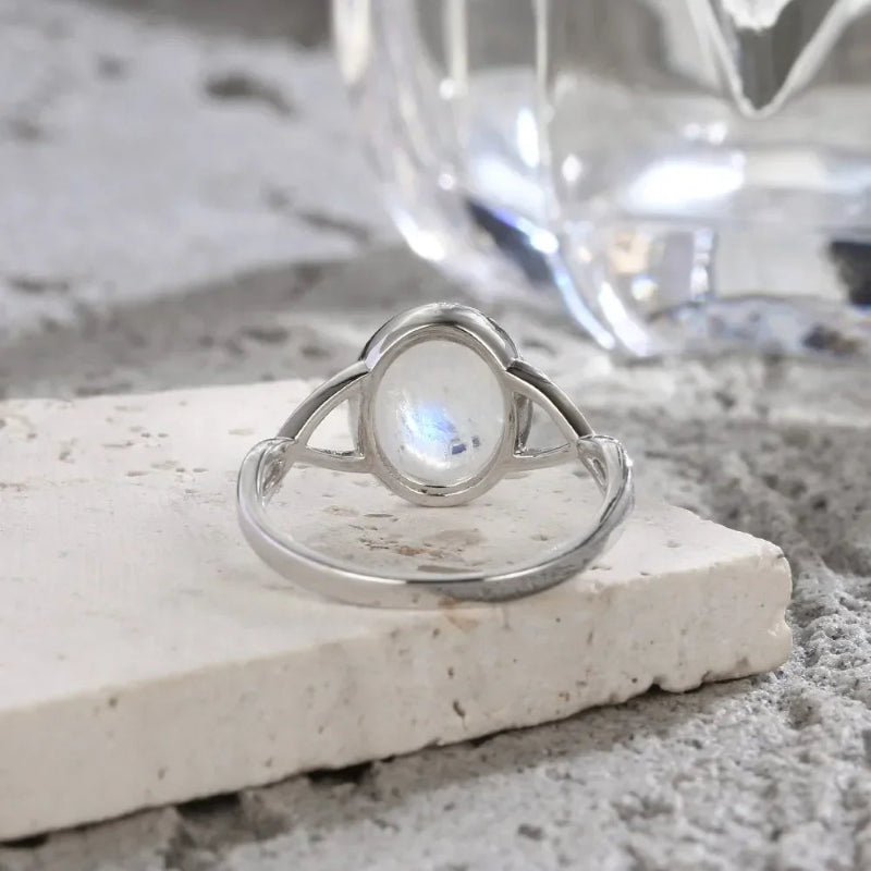 Anillo de Piedra de Luna Fertilidad