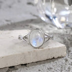 Anillo de Piedra de Luna Fertilidad