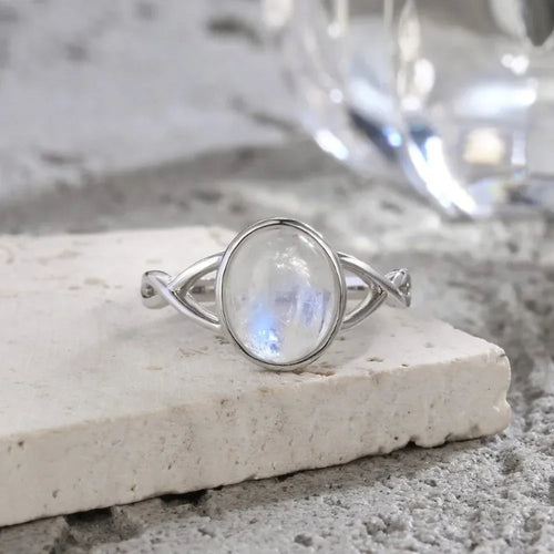 Anillo de Piedra de Luna Fertilidad