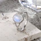 Anillo de Piedra de Luna Fertilidad