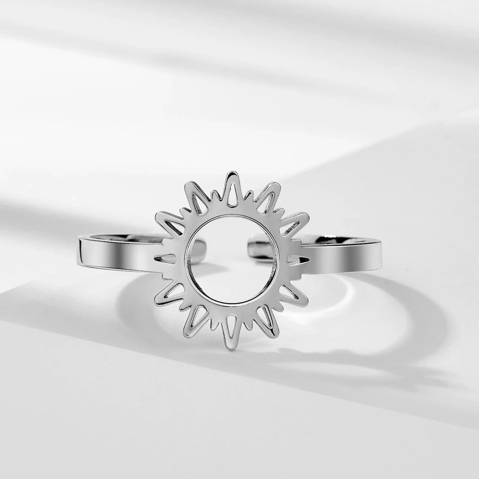 Anillo Sol para Mujer plata