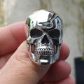 Anillo de calavera gótica