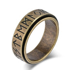 Anillo Vikingo para Hombre Anti-Estrés Giratorio oro