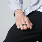 Anillo Anti-Estrés Vikingo Hombre Mujer plata