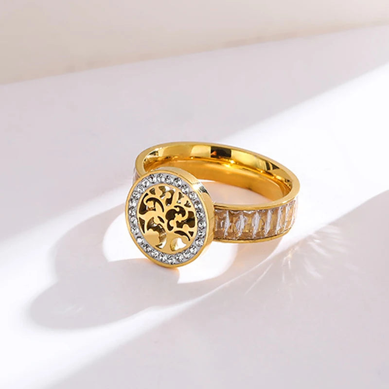 Anillo Árbol de la Vida con Circonio