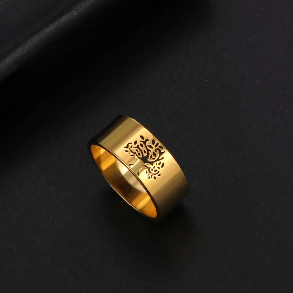 Anillo Árbol de la Vida Eternidad oro