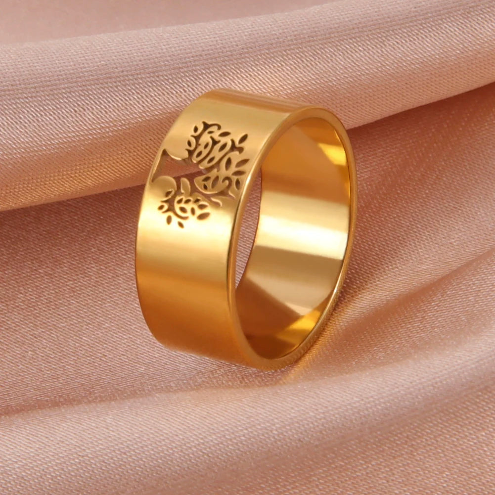 Anillo Árbol de la Vida Eternidad oro