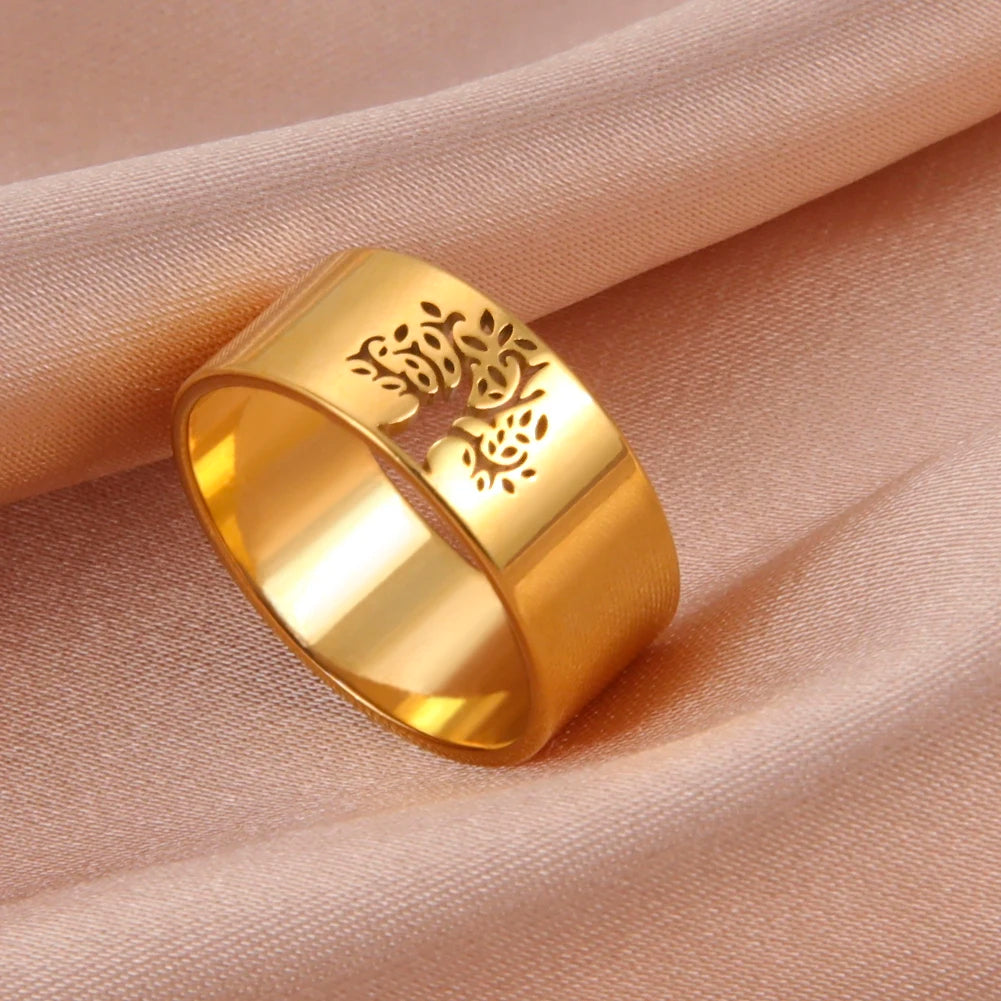 Anillo Árbol de la Vida Eternidad oro