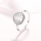 Anillo Árbol de la Vida para Mujer Anillo de Plata sello