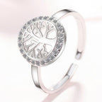 Anillo Árbol de la Vida para Mujer Anillo de Plata sello