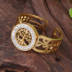 Anillo Árbol de la Vida Mujer Anillo Oro sello