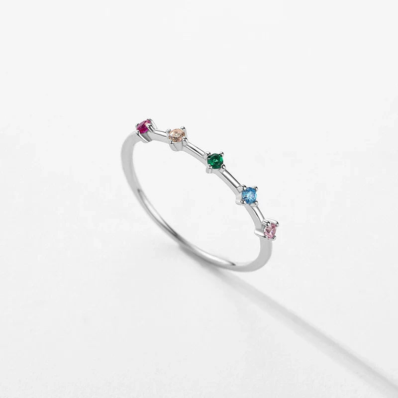 Anillo arcoíris para mujer