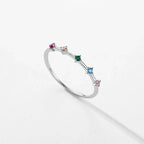 Anillo arcoíris para mujer