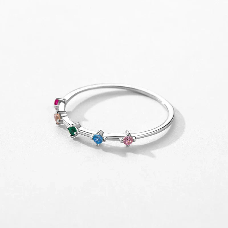 Anillo arcoíris para mujer