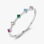 Anillo arcoíris para mujer