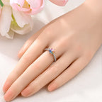 Anillo arcoíris flor