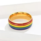 Anillo arcoíris para hombre 