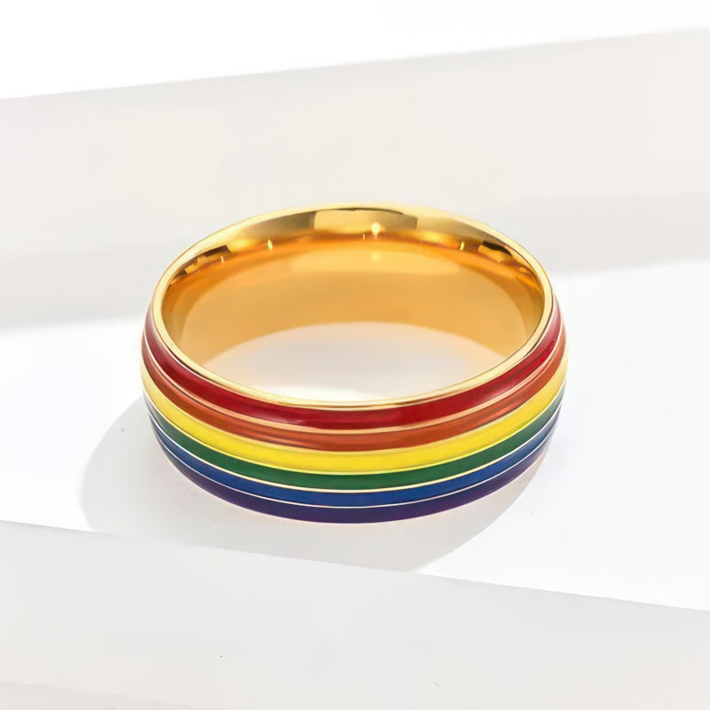 Anillo arcoíris para hombre 