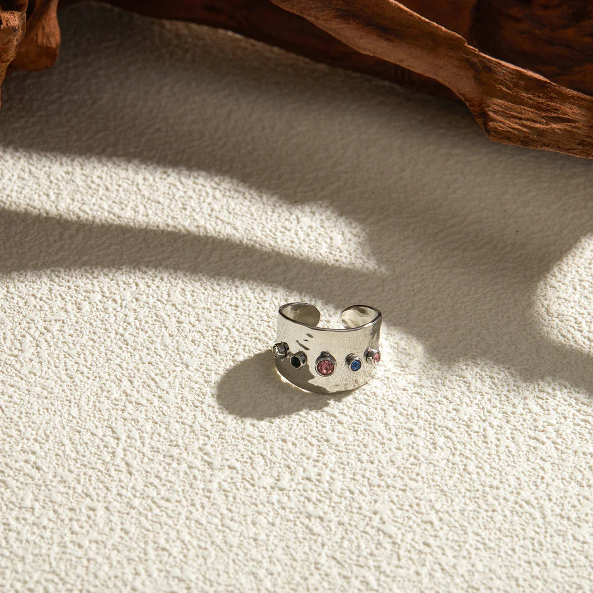 Anillo ancho arcoíris