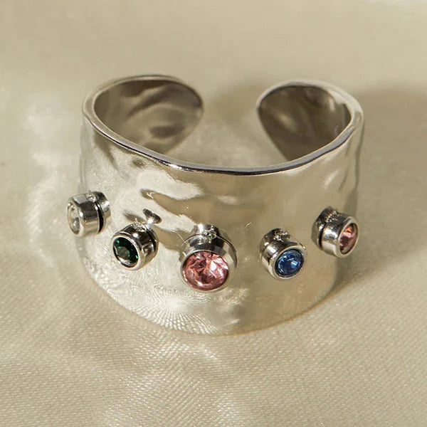 Anillo ancho arcoíris