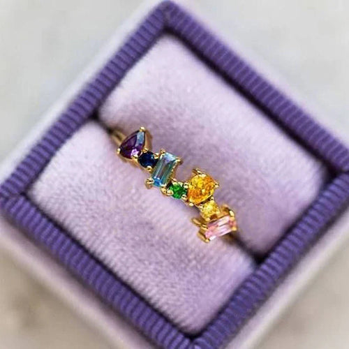 Anillo arcoíris para mujer