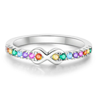 Anillo arcoíris símbolo de infinito