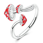 Anillo otoñal con setas