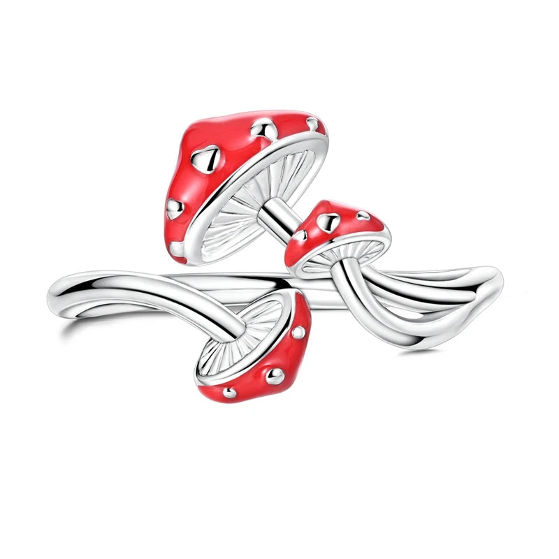 Anillo otoñal con setas