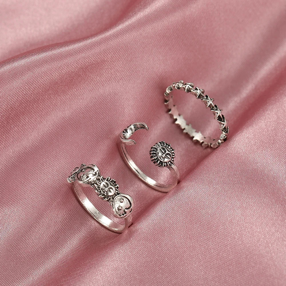 Anillo con Media Luna y Astros