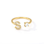 Anillo personalizado con inicial s