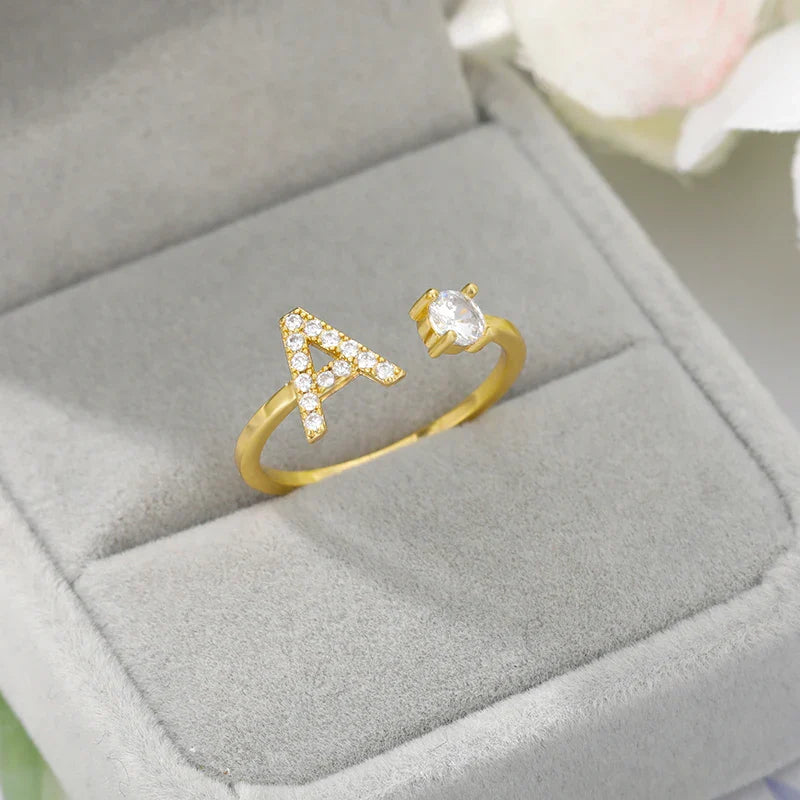 Anillo personalizado con inicial