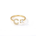 Anillo personalizado con inicial c