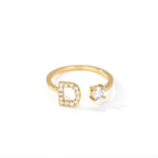 Anillo personalizado con inicial d