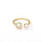 Anillo personalizado con inicial g