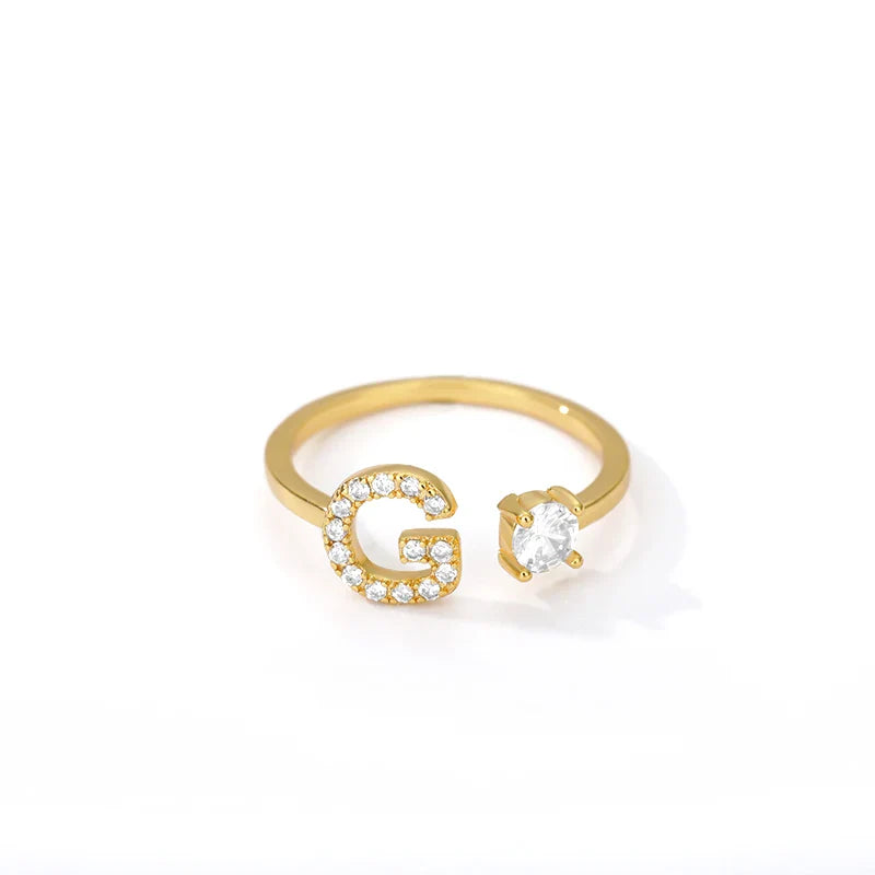 Anillo personalizado con inicial g