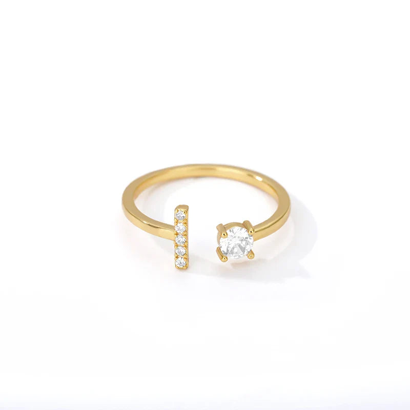 Anillo personalizado con inicial i
