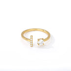 Anillo personalizado con inicial i