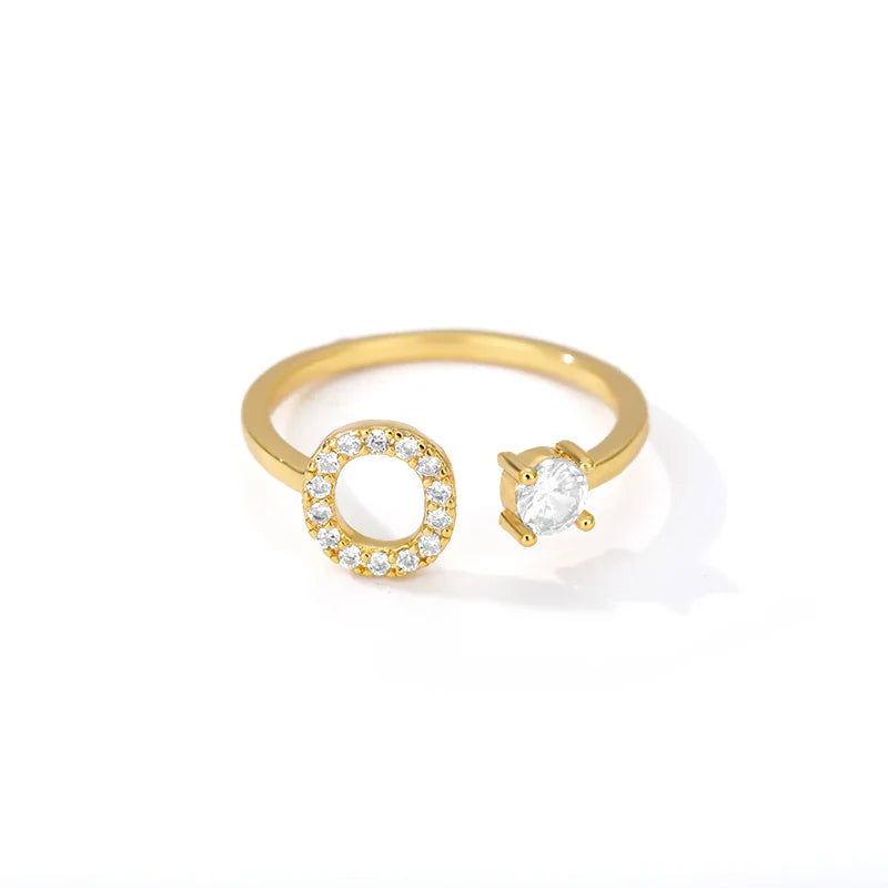 Anillo personalizado con inicial o