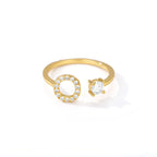 Anillo personalizado con inicial o