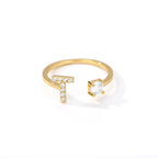 Anillo personalizado con inicial t