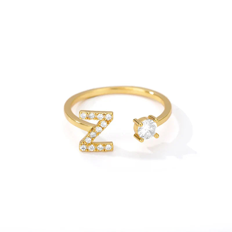 Anillo personalizado con inicial z