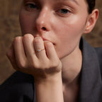 Anillo con perla de agua dulce oro