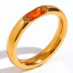 Anillo con piedra de nacimiento engastada para mujer julio 