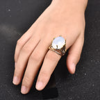 Anillo con Piedra Natural Piedra de Luna
